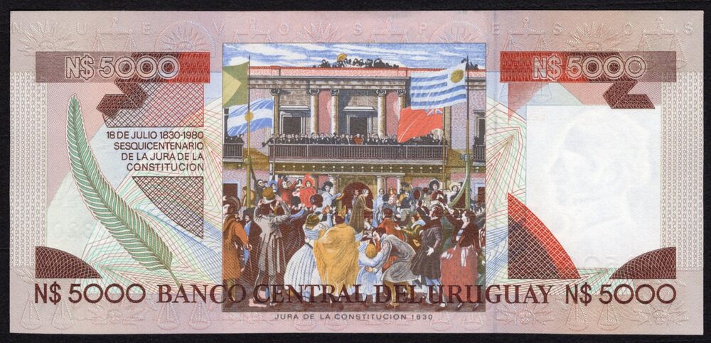 Uruguay - 5000 Nuevos Pesos 1983 - Pick # 65 - UNC