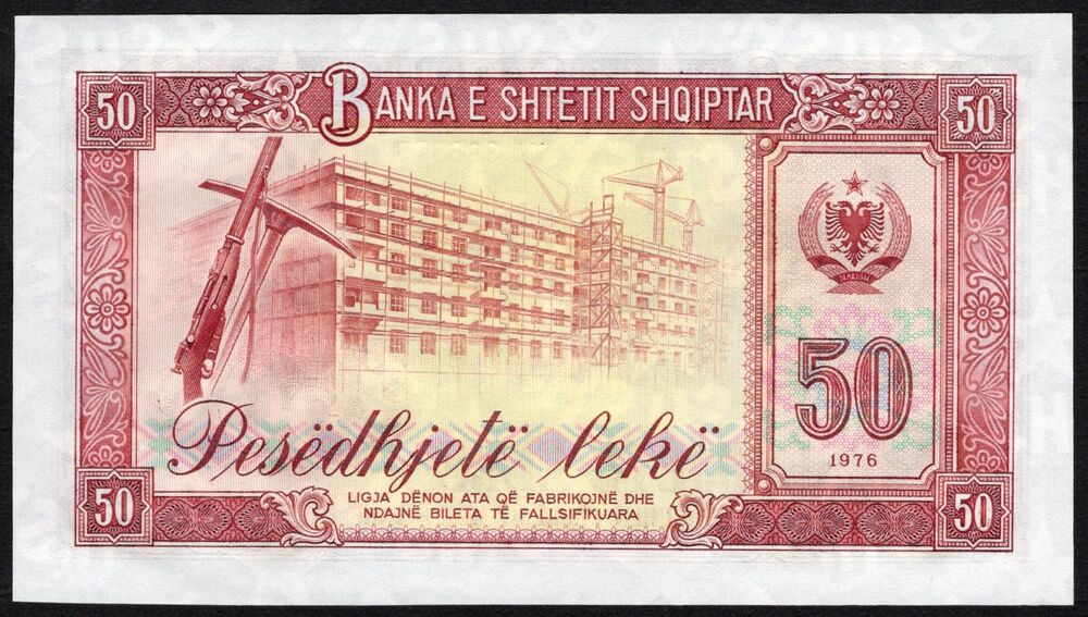 Albania - 50 Lekë 1976 - Pick # 38 - UNC