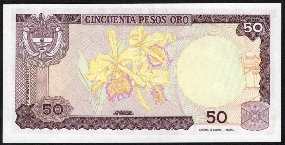 Colombia - 50 Pesos Oro 1985 - Pick # 425a* - Replacement - UNC