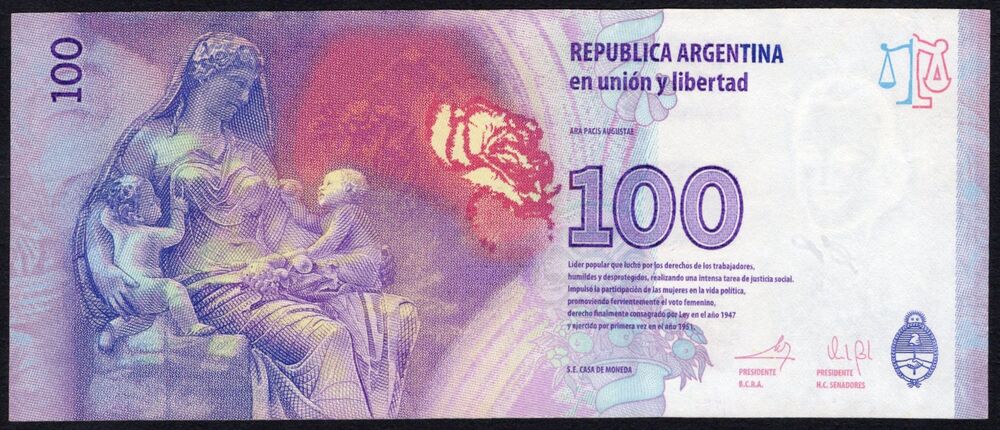Argentina - 100 Pesos 2012 - Pick # 358b* - Replacement - XF