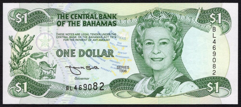 Bahamas - 1 Dollar 1996 - Pick # 57 - UNC