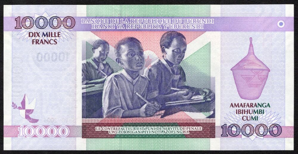 Burundi - 10.000 Francs 2004 - Pick # 43a* - Replacement - UNC