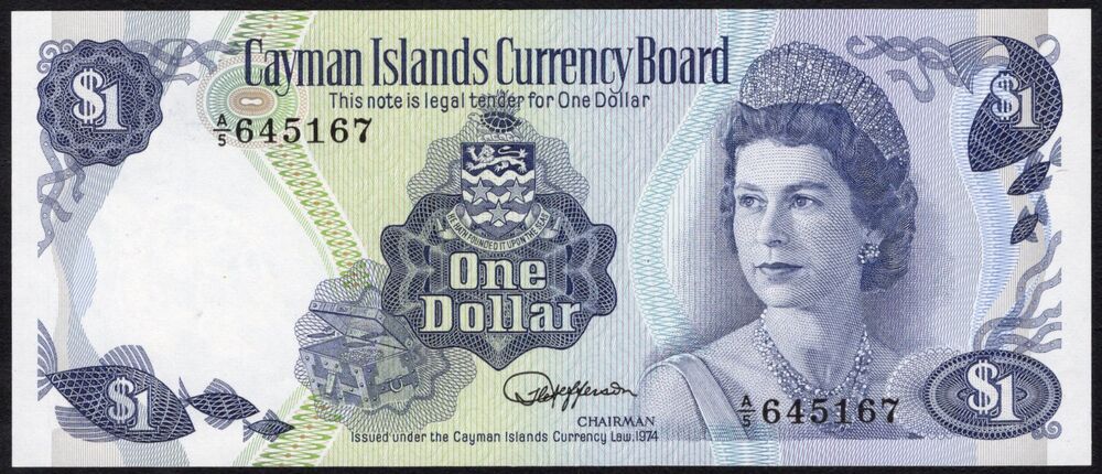 Cayman Islands - 1 Dollar 1974 - Pick # 5d - UNC