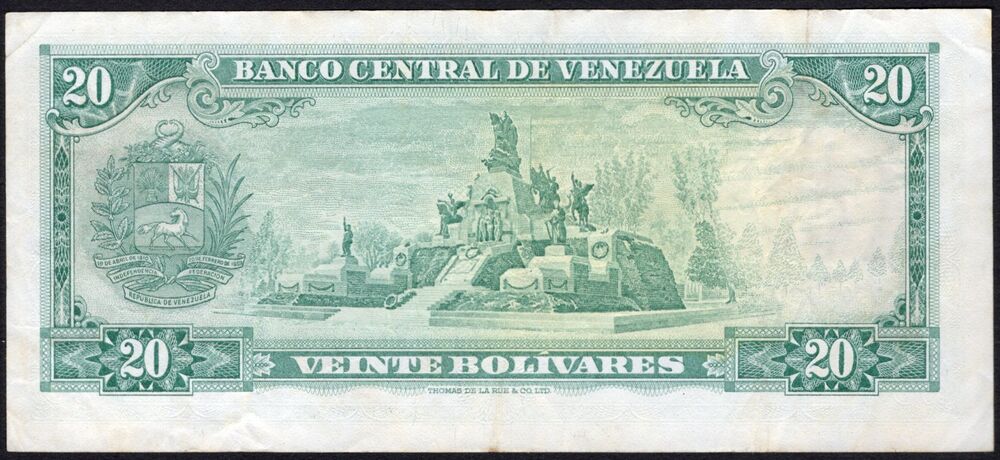 Venezuela - 20 Bolivares 1974 - Pick # 46e - VF