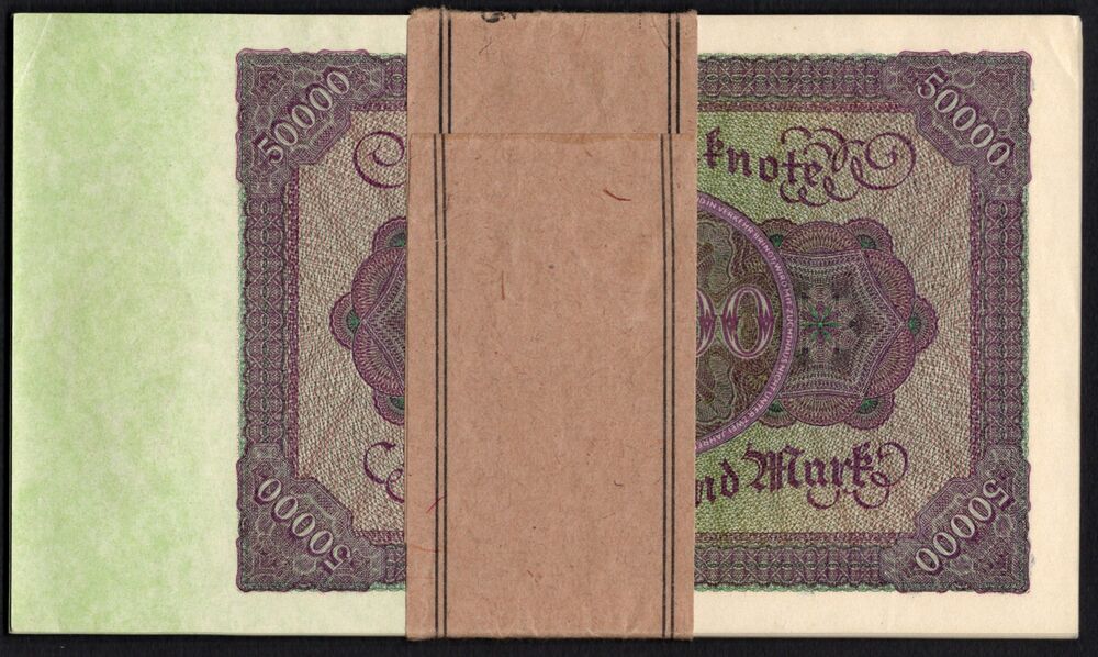 Germany - 20 x 50.000 Mark 1922 - Pick # 80 - AU/UNC