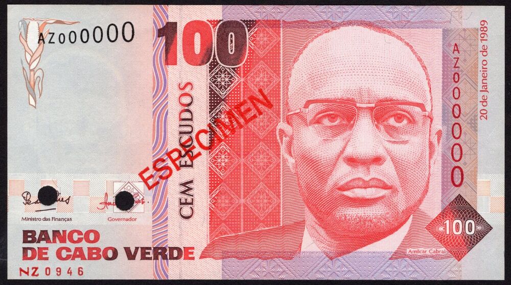 Cape Verde - 100 Escudos 1989 - Pick # 57s - Specimen - UNC