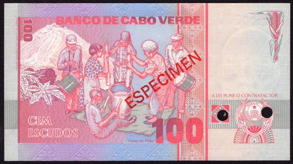 Cape Verde - 100 Escudos 1989 - Pick # 57s - Specimen - UNC