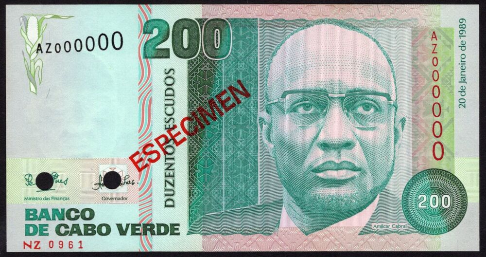 Cape Verde - 200 Escudos 1989 - Pick # 58s - Specimen - UNC