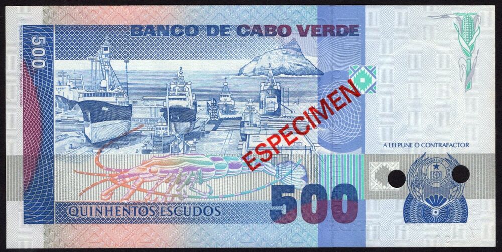 Cape Verde - 500 Escudos 1989 - Pick # 59s - Specimen - UNC