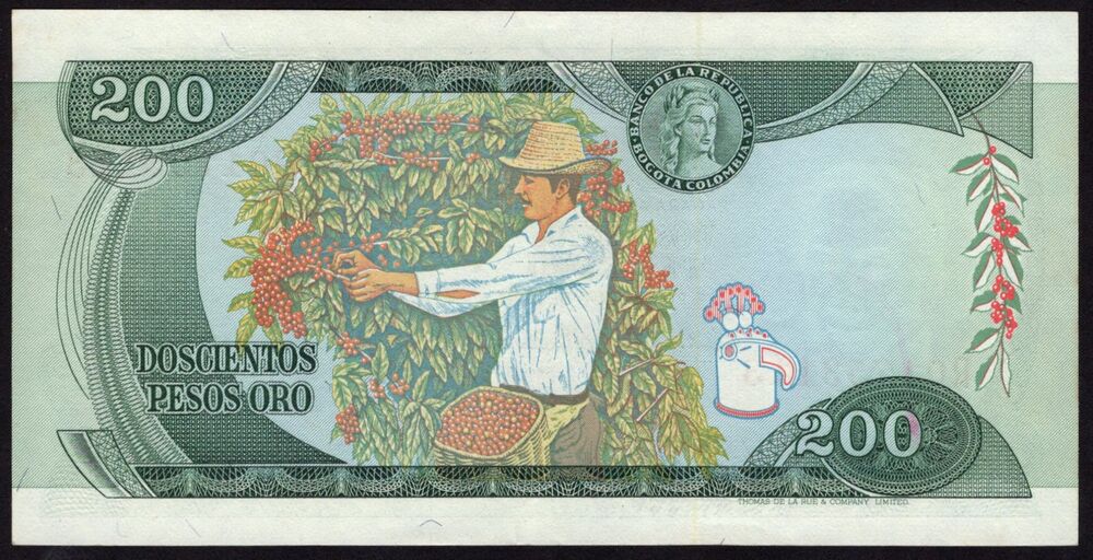 Colombia - 200 Pesos Oro 1978 - Pick # 419* - Replacement - AU