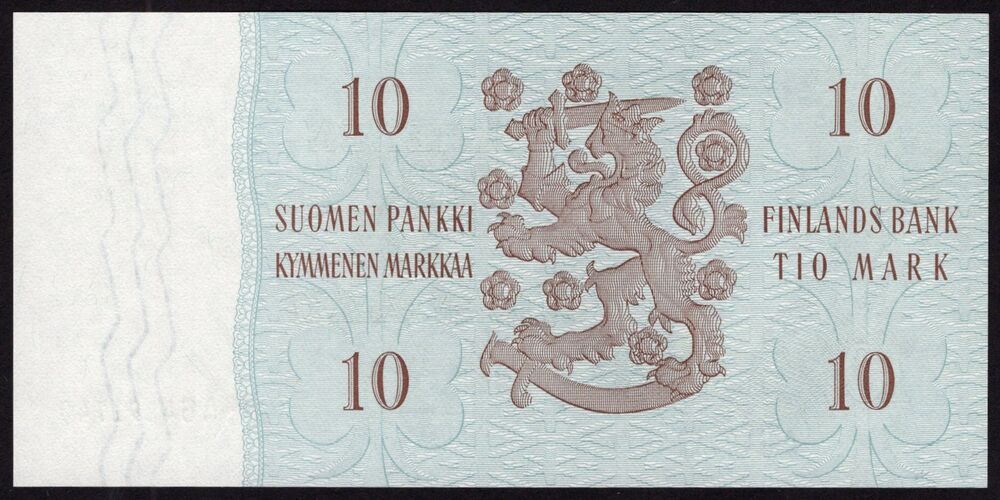 Finland - 10 Markkaa 1963 - Pick # 104 - UNC