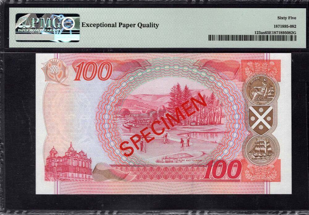 Scotland - 100 Pounds 1995 - Pick # 123as - PMG 65 EPQ