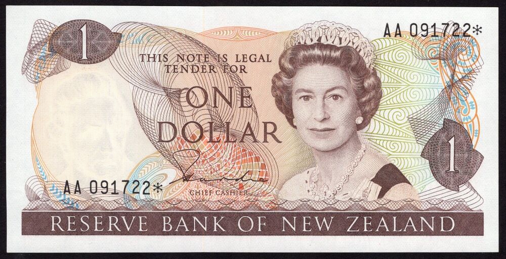 New Zealand - 1 Dollar 1981/1992 - Pick # 169a* - Replacement - UNC