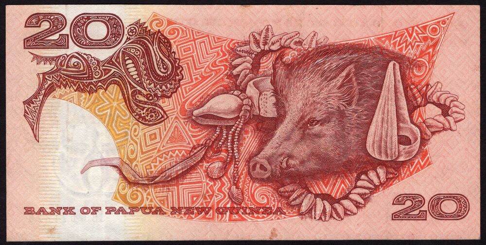 Papua New Guinea - 20 Kina 1975 - Pick # 4 - VF