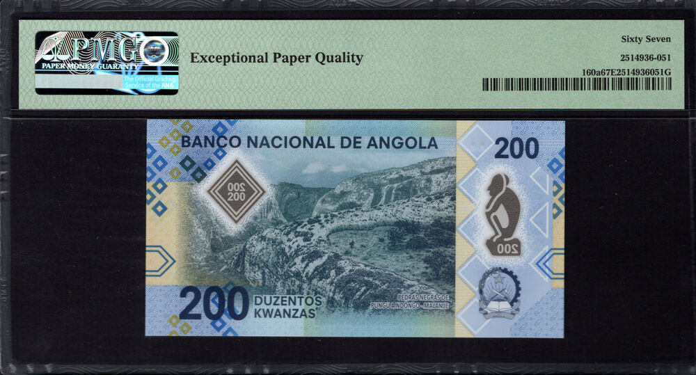 Angola - 200 Kwanzas 2020 - Pick # 160a - PMG 67 EPQ