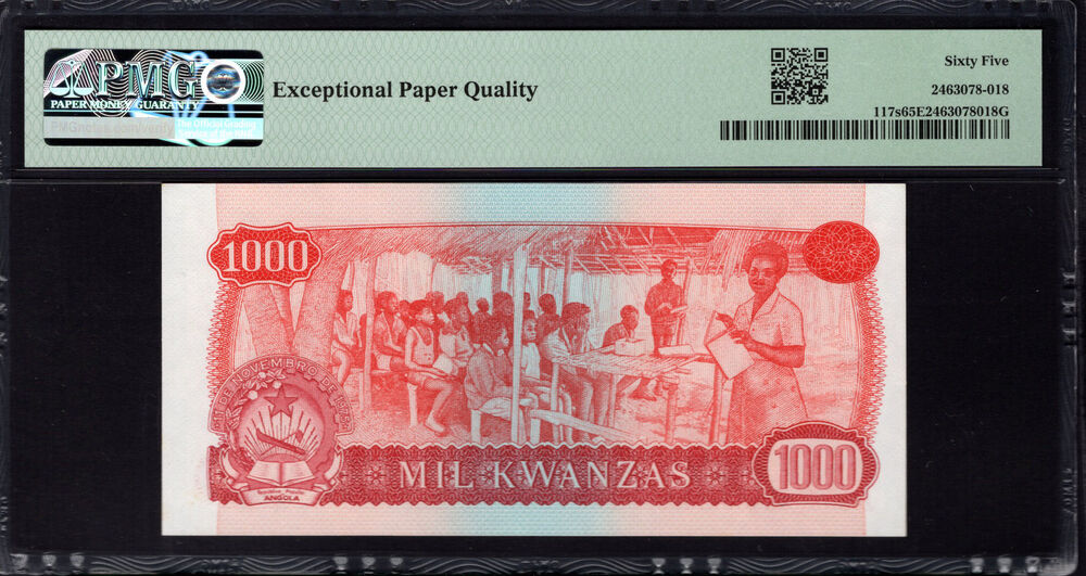 Angola - 1000 Kwanzas 1979 - Pick # 117s - PMG 65 EPQ