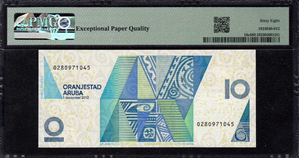 Aruba - 10 Florin 2012 - Pick # 16c - PMG 68 EPQ