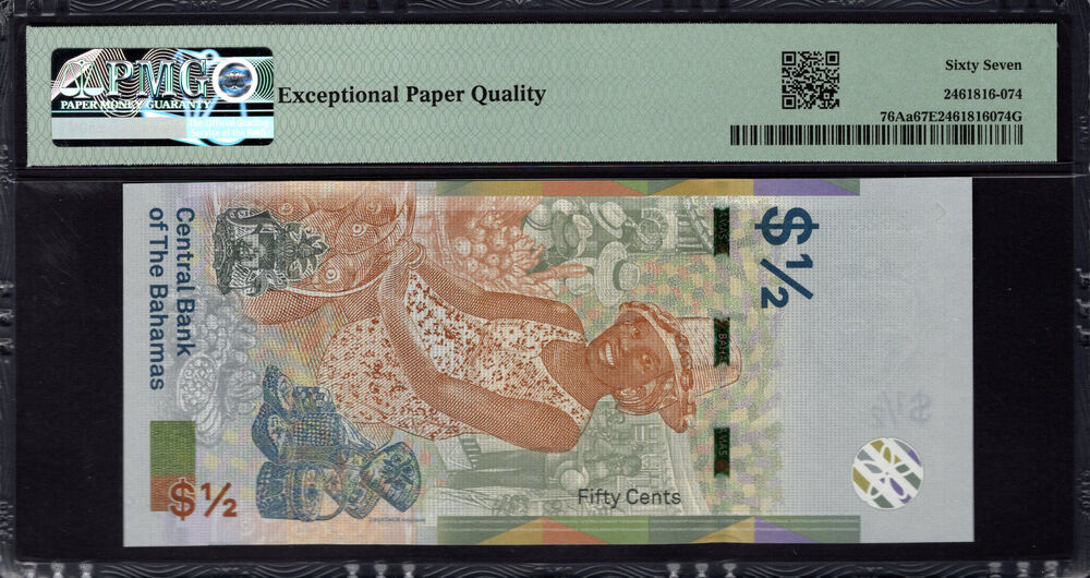 Bahamas - Half Dollar 2019 - Pick # 76Aa - PMG 67 EPQ