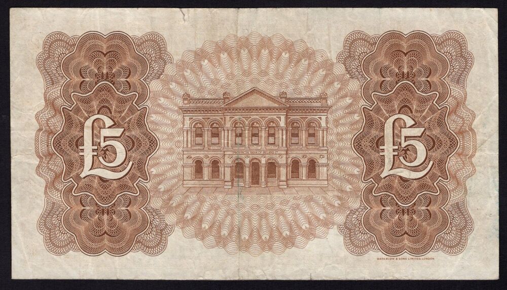 Ireland, Northern - 5 Pounds 1959 - Pick # 242 - Fine