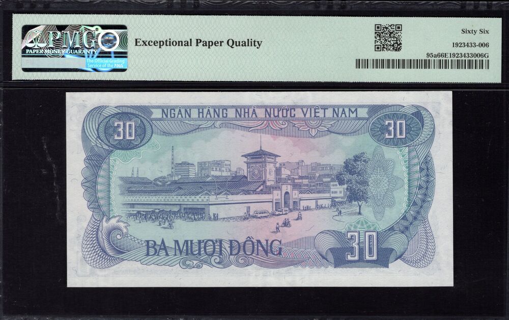 Vietnam - 30 Dong 1985 - Pick # 95a - PMG 66 EPQ