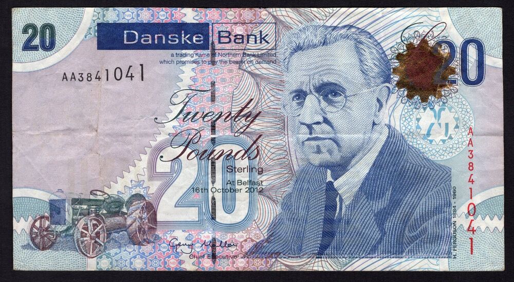 Ireland, Northern - 20 Pounds 2012 - Pick # 213a - F/VF