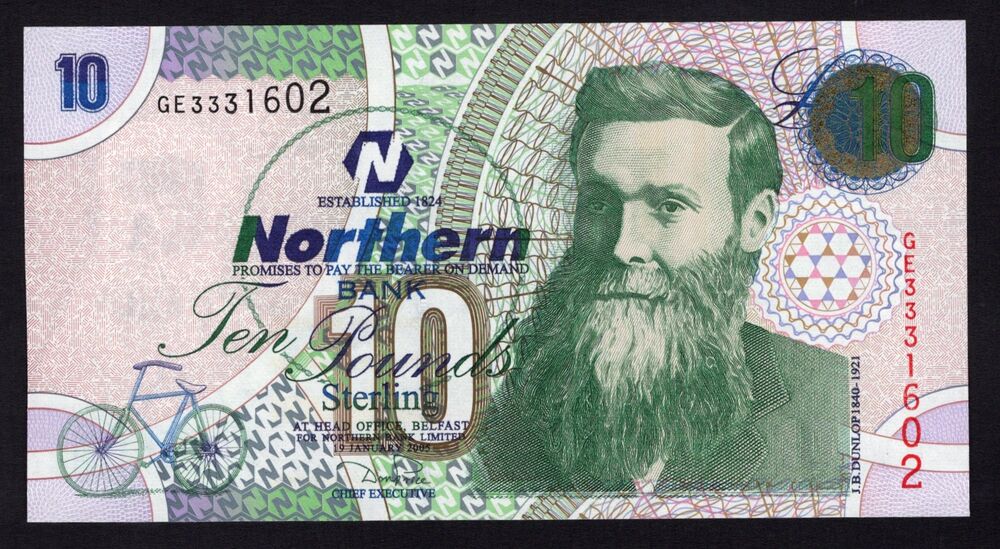 Ireland, Northern - 10 Pounds 2005 - Pick # 206 - UNC