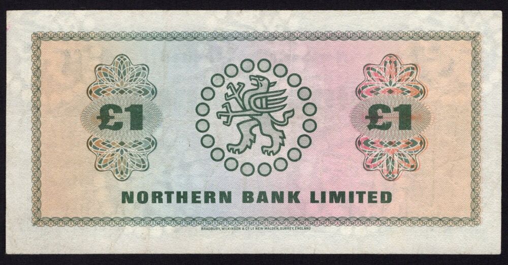 Ireland, Northern - 1 Pound 1970 - Pick # 187a - F/VF