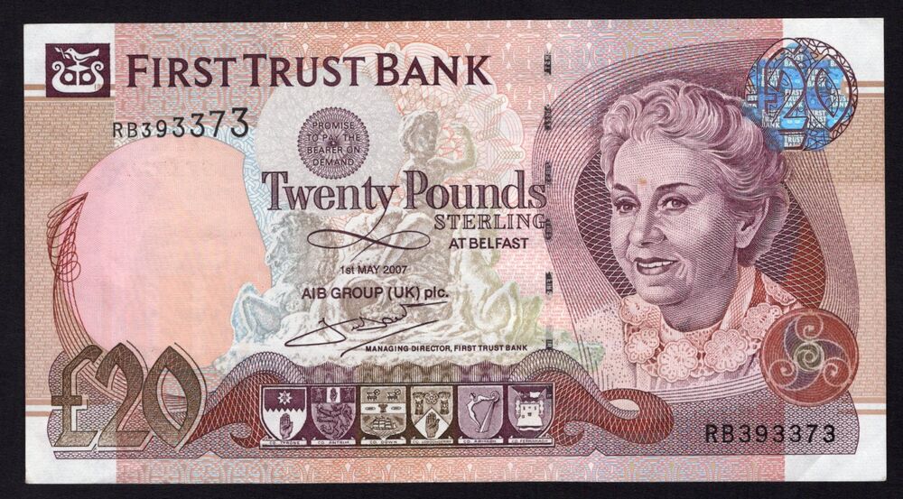 Ireland, Northern - 20 Pounds 2007 - Pick # 137b - VF