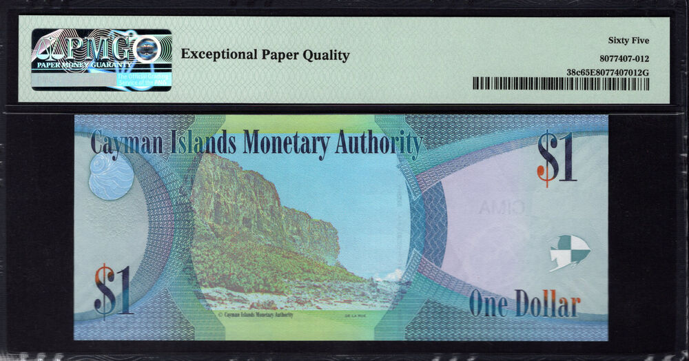 Cayman Islands - 1 Dollar 2010 - Pick # 38c - PMG 65 EPQ