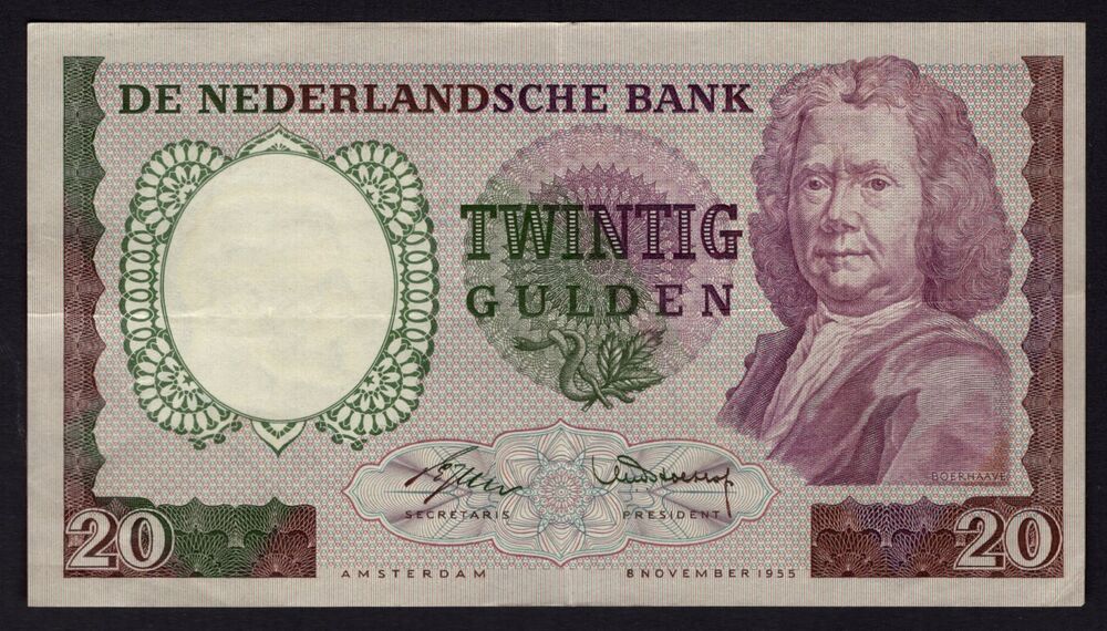Netherlands - 20 Gulden 1955 - Pick # 86* - Replacement - VF