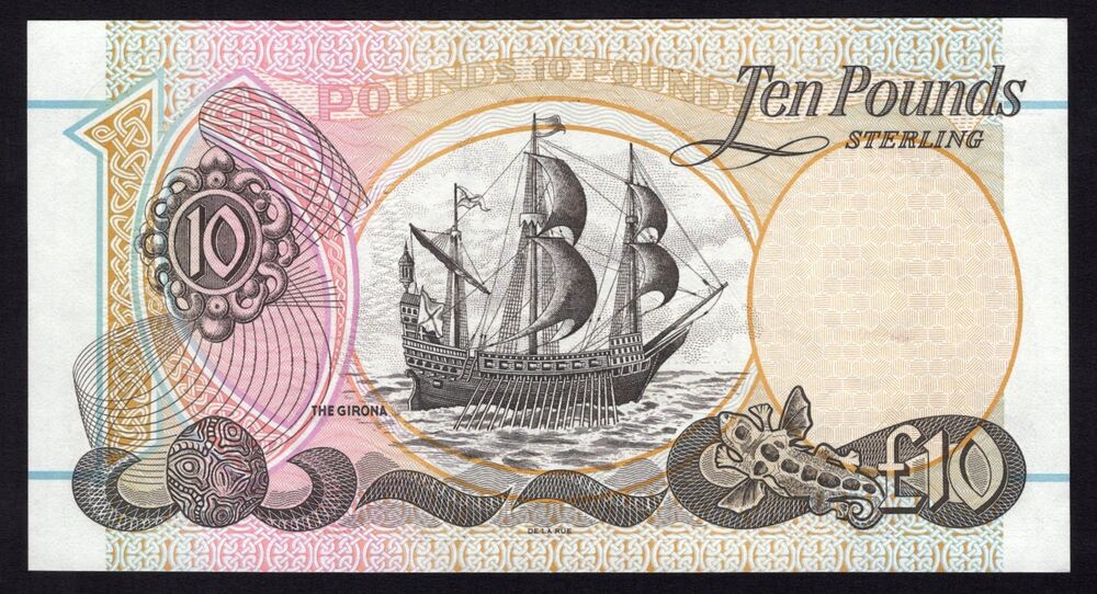 Ireland, Northern - 10 Pounds 1998 - Pick # 136a - XF