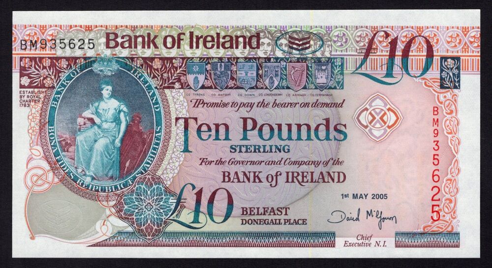 Ireland, Northern - 10 Pounds 2005 - Pick # 79Ab - UNC