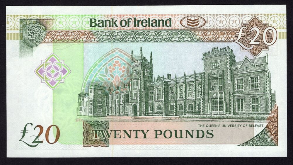 Ireland, Northern - 20 Pounds 1991 - Pick # 72a - UNC