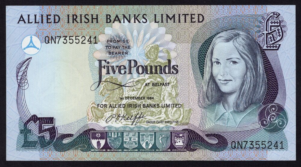 Ireland, Northern - 5 Pounds 1984 - Pick # 2c - AU