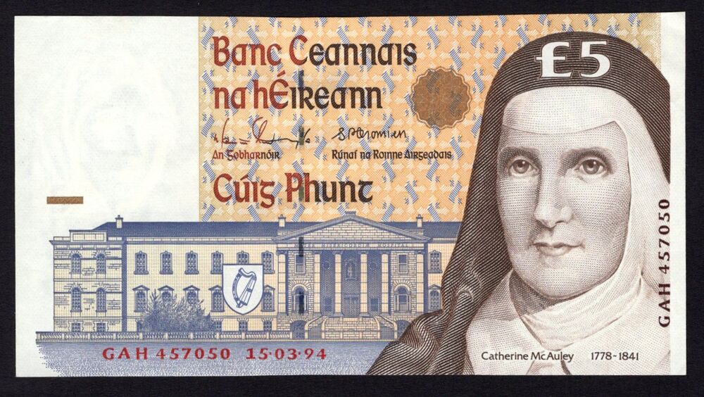 Ireland - 5 Pounds 1994 - Pick # 75a - AU