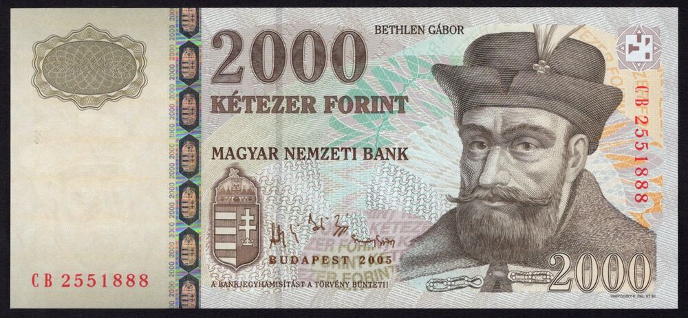 Hungary - 2000 Forint 1998 - Pick # 181 - VF
