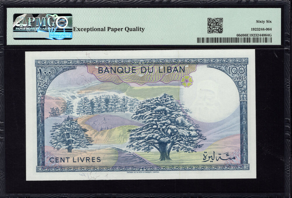 Lebanon - 100 Livres 1988 - Pick # 66d - PMG 66 EPQ