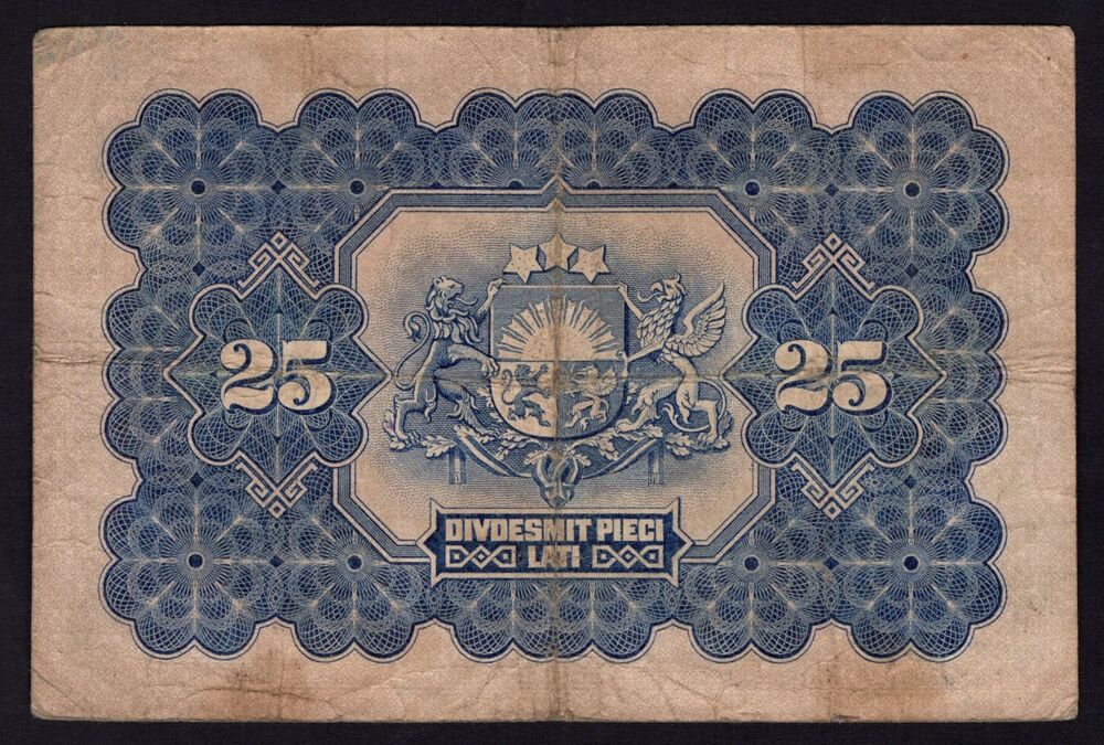 Latvia - 25 Lati 1928 - Pick # 18 - Fine