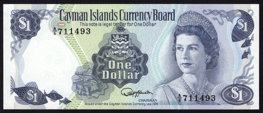 Cayman Islands - 1 Dollar 1974 - Pick # 5e - UNC