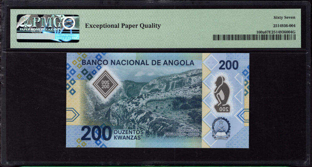 Angola - 200 Kwanzas 2020 - Pick # 160a - PMG 67 EPQ