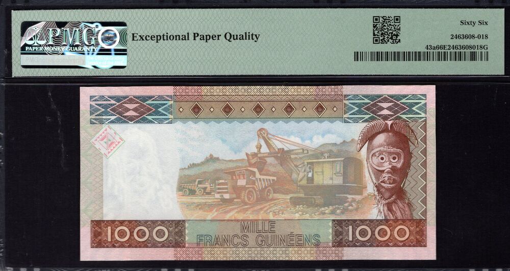 Guinea - 1000 Francs 2010 - Pick # 43a - PMG 66 EPQ