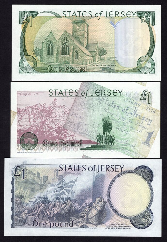 Jersey - 3 x 1 Pound 1976/95 - UNC