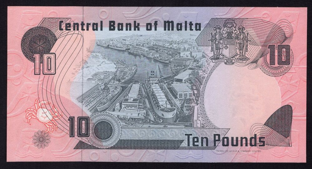 Malta - 10 Liri L.1967 - Pick # 36a - AU