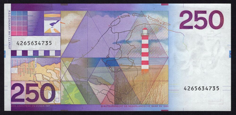 Netherlands - 250 gulden 1985 - Pick # 98a