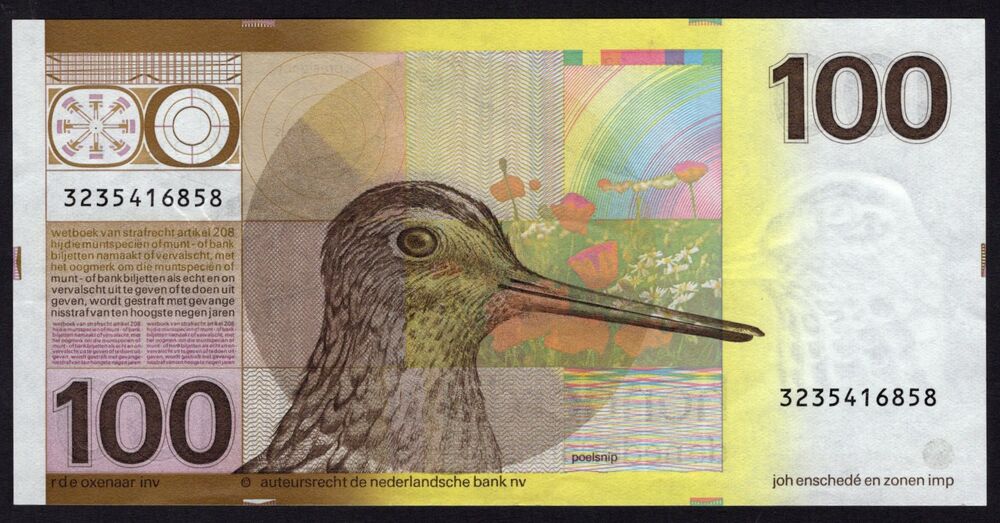 Netherlands - 100 Gulden 1977 - Pick # 97 - XF+