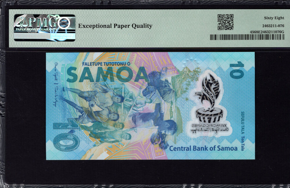Samoa - 10 Tala 2019 - Pick # 45 - PMG 68 EPQ