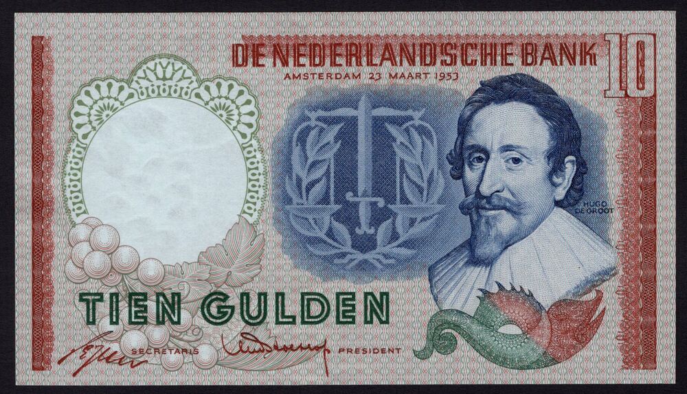 Netherlands - 10 Gulden 1953 - Pick # 85 - AU