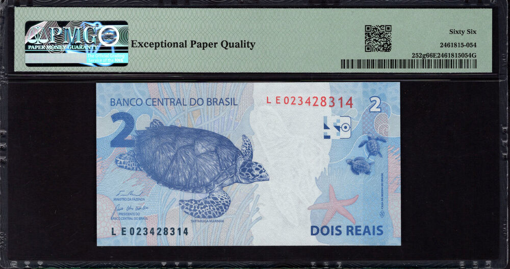 Brazil - 2 Reais 2010 - Pick # 252g - PMG 66 EPQ