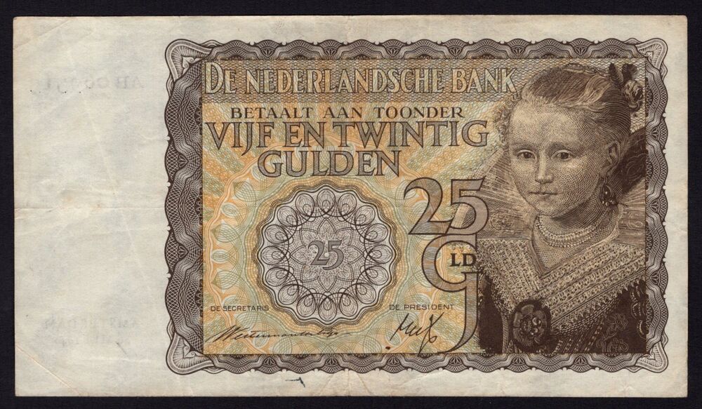 Netherlands - 25 Gulden 1940 - Pick # 57 - F/VF