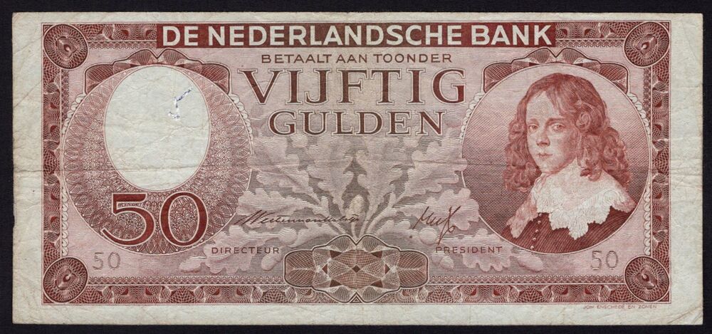 Netherlands - 50 Gulden 1945 - Pick # 78 - Fine
